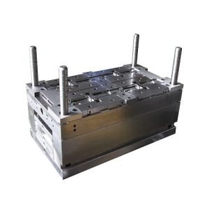 China Dark Blue Connection Box OEM Electronic Mould , 1 Cavity Plastic Molded Products on sale