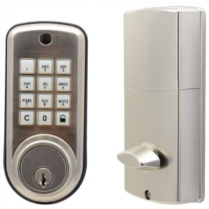 Anti Peeping Electronic Keyless Deadbolt Lock With Backlit Keypad
