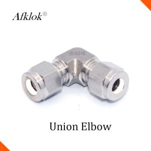 SS316 1/4" Compression pex Equal Elbow natural gas pipe fitting