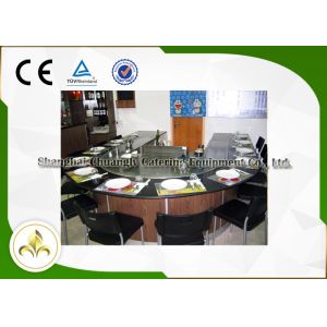 Quality Induction / Electric Teppanyaki Grill , Table Top Griddle Electric Commercial Grill for sale