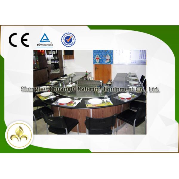 Induction / Electric Teppanyaki Grill , Table Top Griddle Electric Commercial