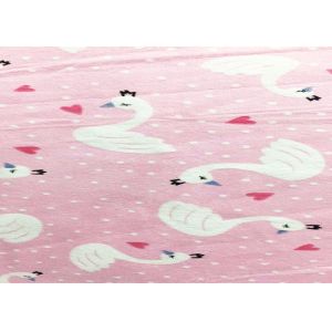 Pure Printed Cartoon Animal Flannel Fabric For Baby Blanket