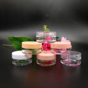 Personalized Logo Smooth Surface Plastic Cosmetic Jars