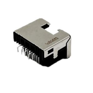 Half Shielded PCB RJ45 Female Connector Socket Modular Jack Single Port 1.5AMP