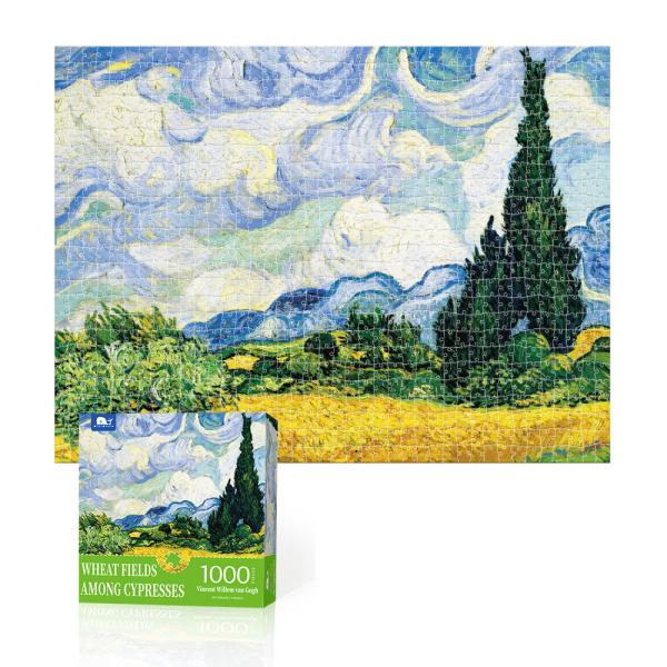 Unisex Paper Floor Puzzle for Kids Oil Painting Jigsaw Puzzle Cultivating Recognition