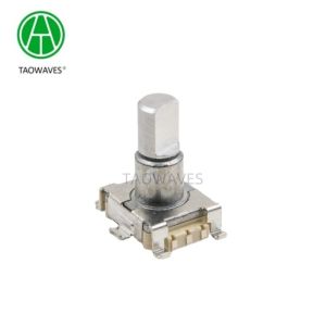11mm 30000cycles Metal Shaft Incremental Rotary Encoder With Push Switch