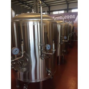Stainless Steel Commercial Fermentation Tanks , 2500L Bright Bbt Tank For Beer