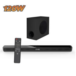 Wall Mountable Wireless Bluetooth Soundbar 60W DC 19V 1.89A Input Power