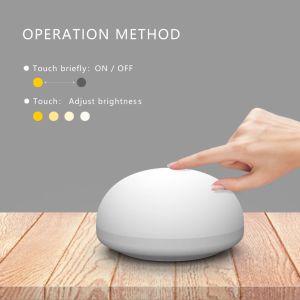 2200mAh 90LM Touch Sensitive Night Light Usb Rechargeable Night Light