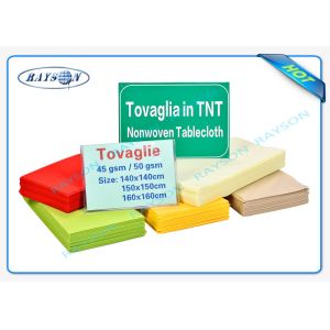 Eco Friendly Non Woven Disposable Tablecloth 45gsm Polypropylene