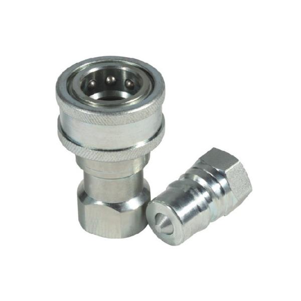Buy Zinc Plated Quick Disconnect Hydraulic Couplers , Carbon Steel Hydraulic Coupling at wholesale prices