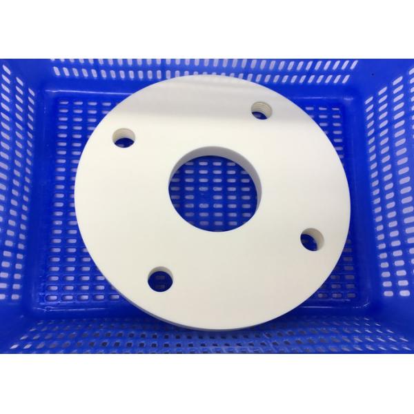 Buy Insulating Round Circular Ceramic Plate / Ceramic Disc  with Thread Hole at wholesale prices