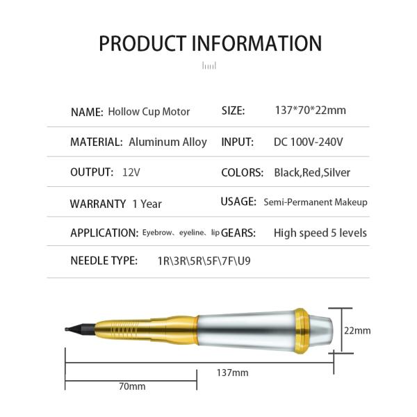 Electric Semi Permanent Makeup Tattoo Machine Tattoo Gun For Eyebrow Lip