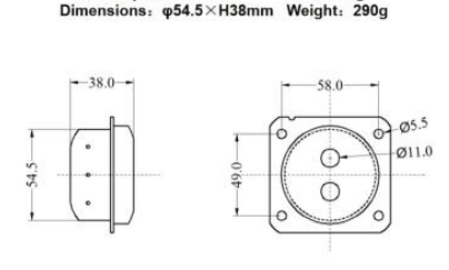 Single Explosion Inflator For Driver and Passenger Airbag ∅54.5*H38 Airbag Gas