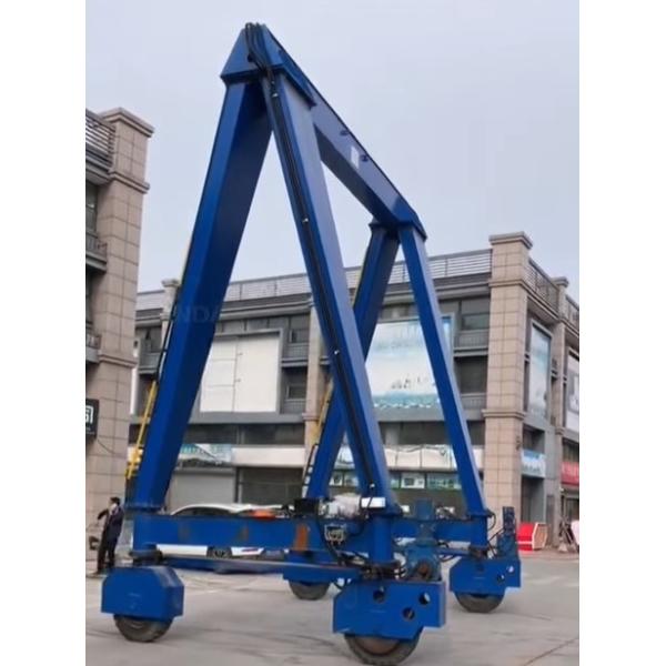 Buy Triangular 10 Ton Mobile Gantry Crane Huge Width High Stability at wholesale prices
