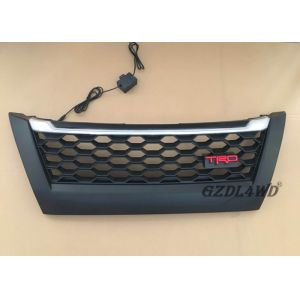 Quality Matte Black TRD Front Grill With LED Lights For Toyota Fortuner 2018 / Fortuner Accessories for sale