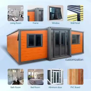 Folding Expandable Home Prefabricated Shipping Container House For School And