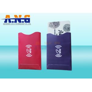 RFID blocking Aluminium sleeve / RFID sleeves prevent electronic pick-pocketing