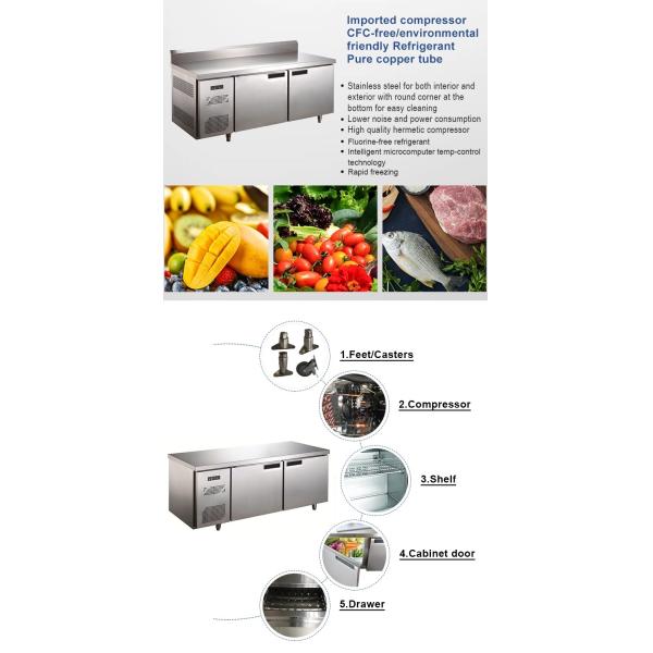 1.5 / 1.8 / 2m Under Counter Freezer With Dynamic Direct Cooling