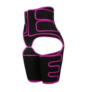 Quality Large High Waist Trainer Thigh Trimmer Butt Lifter Pink Elastic Band Quick Dry for sale