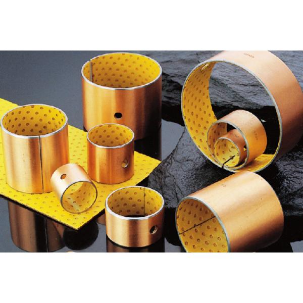 Metal Yellow Pom Bush Wrapped Bronze Bearings Self Lubricating