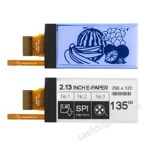 2.13" E-ink Display with Frontlight | 122×250 | 0.3s Partial Refresh | SPI