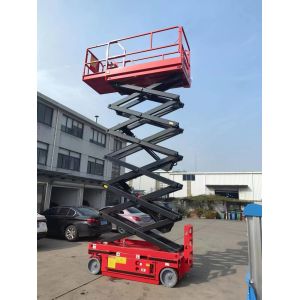 Electric 5.8m-10m lifting height self-propelled scissor lift double mast lifting