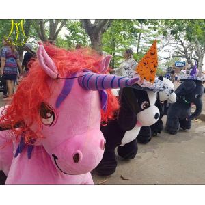 Hansel amusement kids electronic motorized plush riding animals