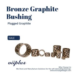 SOB Customized Self Lubricating Bronze Bushing With Graphite Sleeve Flange &