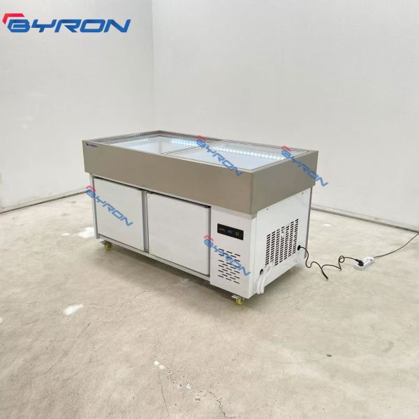 Customized Workbench Refrigerator SS Under Counter Refrigerator Freezer