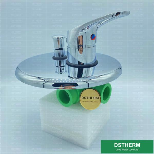Buy DIN Sanitary Ware Shower PPR Stop Valve Four Ways Heat Insulation at wholesale prices