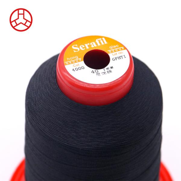 Buy 100G Weight Durable Sewing Thread for Bag and Shoes 1300Y Length Tex70 Serafil Polyester at wholesale prices