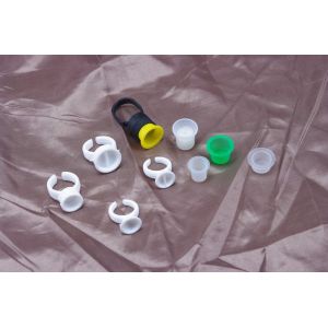 Quality Disposable Pigment Ring Cup / Tattoo Ink Cups For Permanent Makeup Tattoo for sale