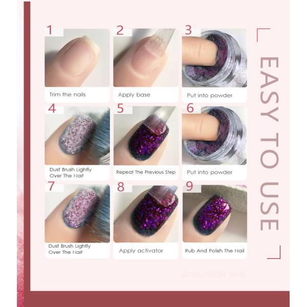 Arriving Oem Colors Professional Dipping Acrylic Nail Powder Set for Excellent Nail Art Effect Dip Powder Kit