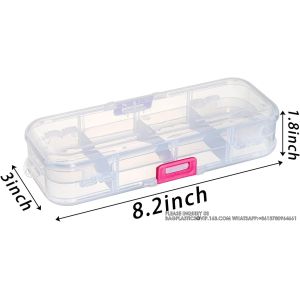 Pencils Box, Clear Stationery Box With Snap-Tight Lid, Plastic Large Capacity