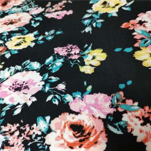 Environmental Printing Patterned Rayon Fabric , Soft Solid Rayon Fabric