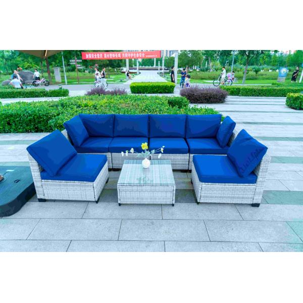 Outdoor furniture rattan living room sofa woven balcony combination rattan chair booth leisure bar home