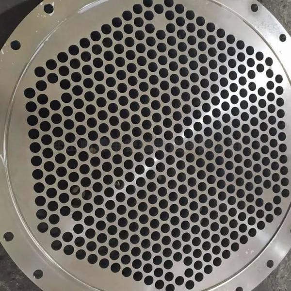 SPECIAL FLANGE TUBE SHEET FOR HEAT EXCHANGERS Ø1270 mm Thickness 148 mm Material