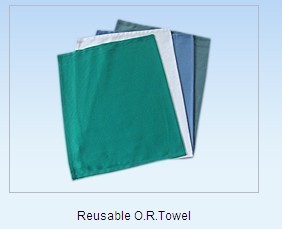 Buy Green Cotton Filled Exodontia Sponges Reusable O.R.Towel 58x29 Mesh at wholesale prices