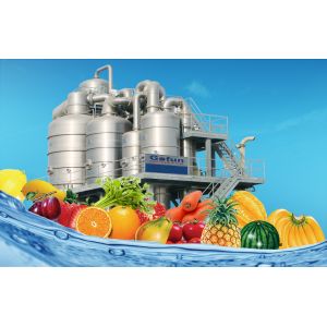 Apple Sauce Evaporation System Falling Film Evaporator For Fruit Juice