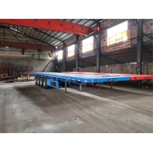80 Ton 40ft 45ft Used 4 Axle Flatbed Semi Trailer
