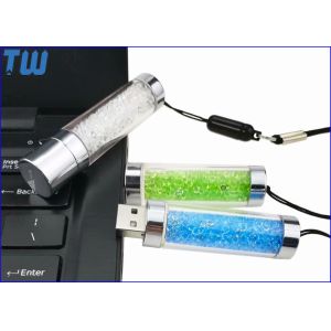 Colorful Small Crystal Cylinder 128GB Pen Drive USB Memory Stick Free Lanyard