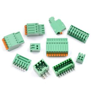 2.50mm Pitch Screwless Spring Crimping Pluggable PCB Terminal Blocks