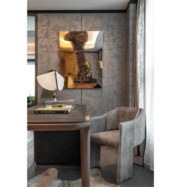 Hand Painted Rust Texture Wall Piece 3d High Light Luxury Modern Interior Painting