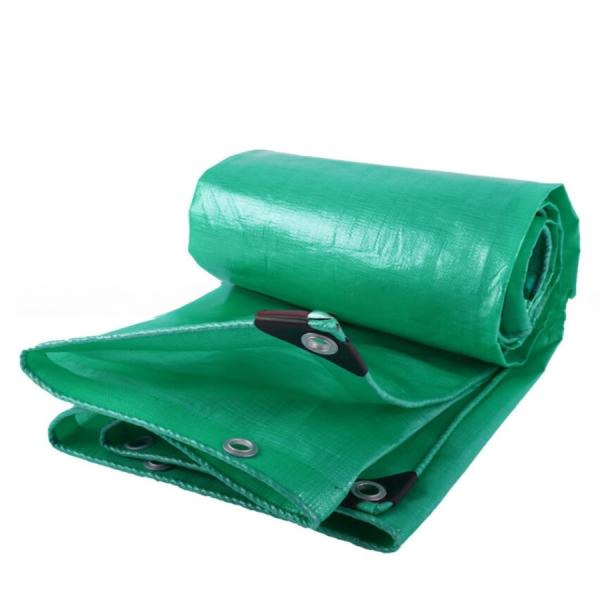 Lightweight 12 x 6 Metre Green PE Tarpaulin Sheet for Heavy Duty Waterproof