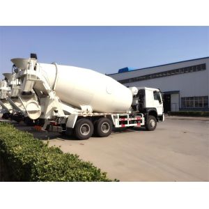 336ph HW76 Cabin Sinotruk 6x4 Drive Cement Mixer Truck