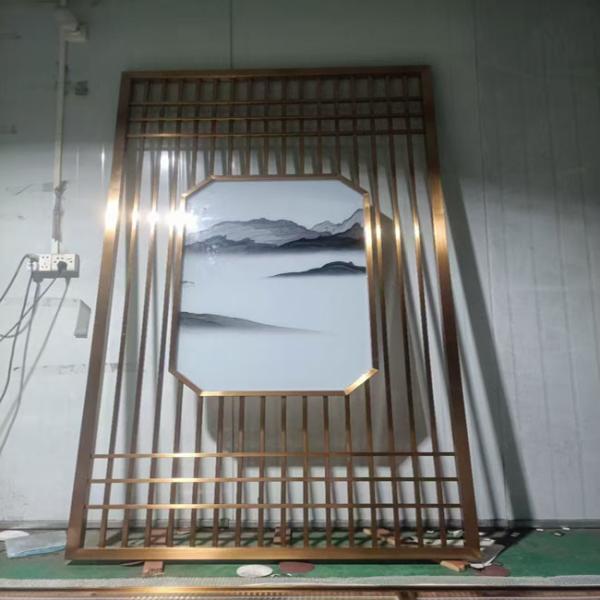 Buy Two-tone coated stainless steel plate - custom building facade with light and shadow effect at wholesale prices