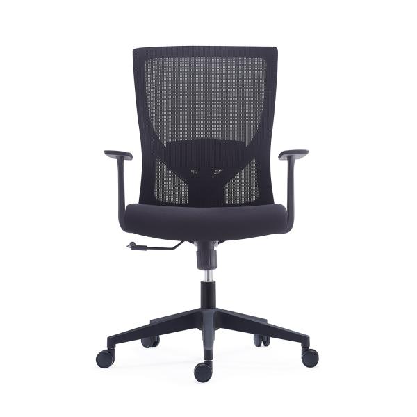 Buy MID Back Ergonomic Mesh Back Fabric Seat Swivel Office Chair With Lumbar Support at wholesale prices