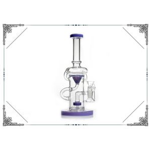 China 10 Inches 5MM Thickness Showerhead Percs Bongs Smoking Water Pipe on sale