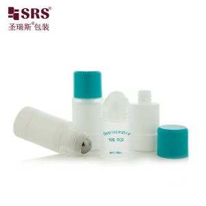 RPPE 50ml 75ml Replaceable Roll On Deodorant Gel Plastic PP PCR Recycled